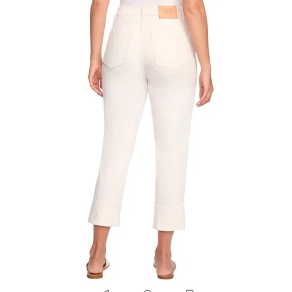Frye High-Rise‎ Crop Jeans Cream Denim Womens Size 12/31 - Picture 3 of 7
